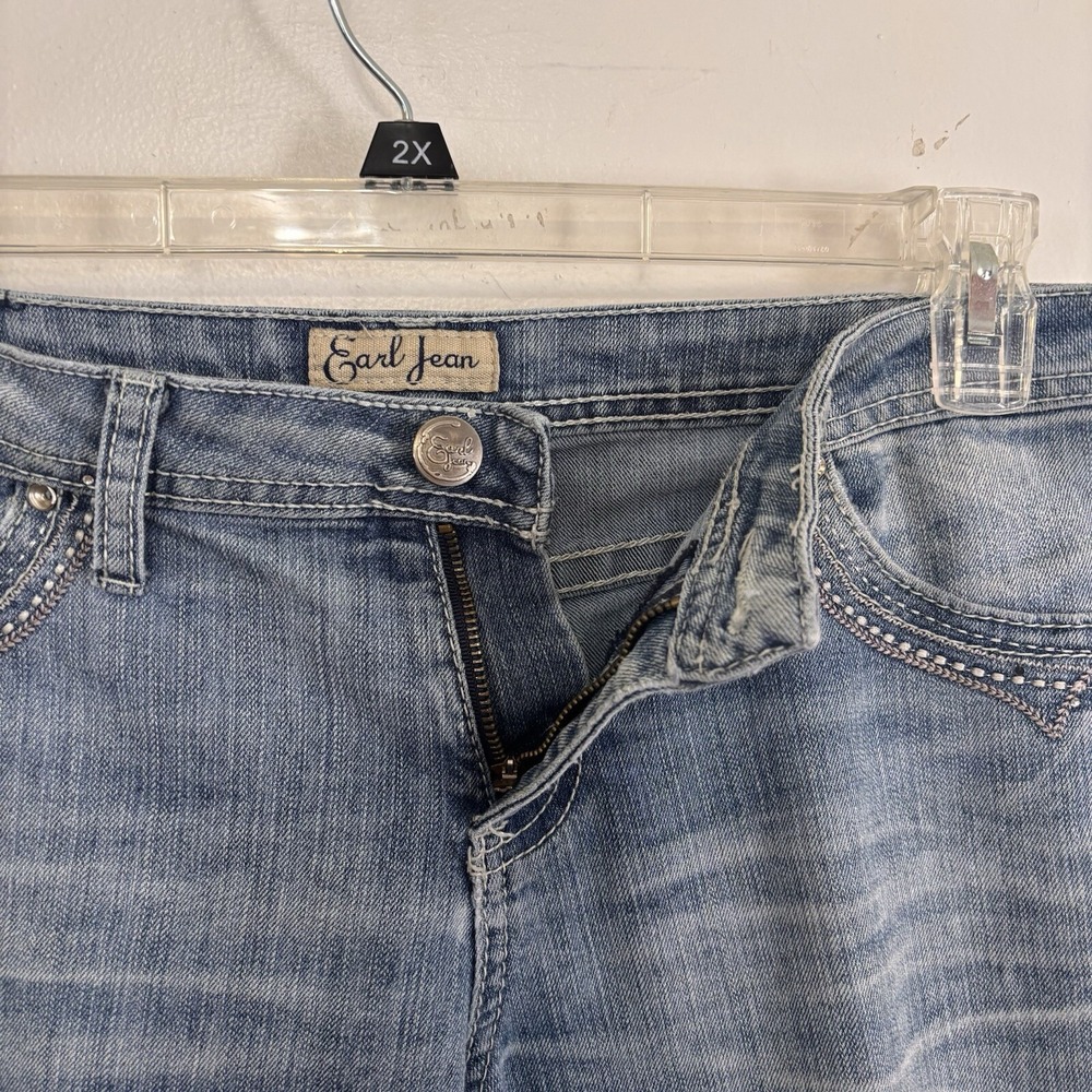 EARL JEANS Women's RN#89302 STRAIGHT‎ LEG Stretch Medium Wash - Size 6 - Picture 4 of 14